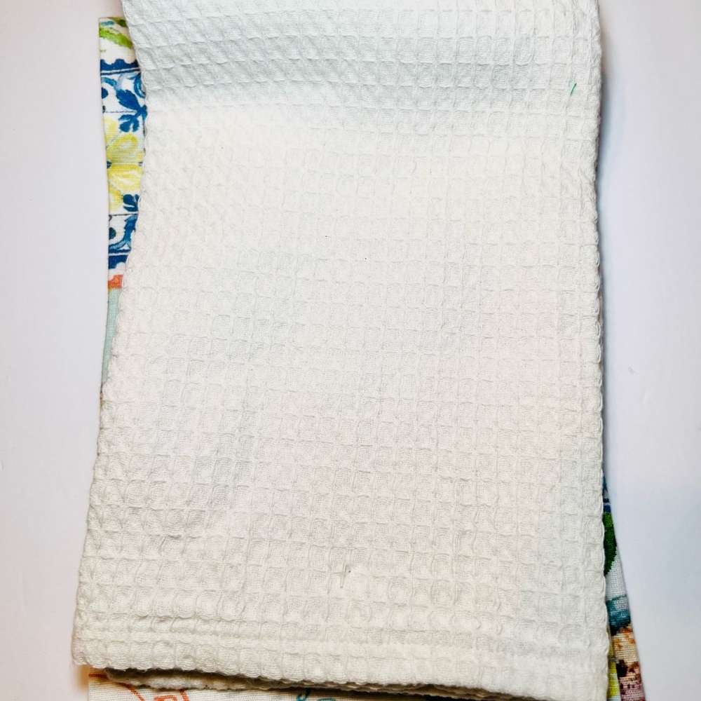 2 Italian Theme Kitchen Tea Towels Lemons Amalfi Coast Landmarks Food Postmarks - Picture 12 of 12